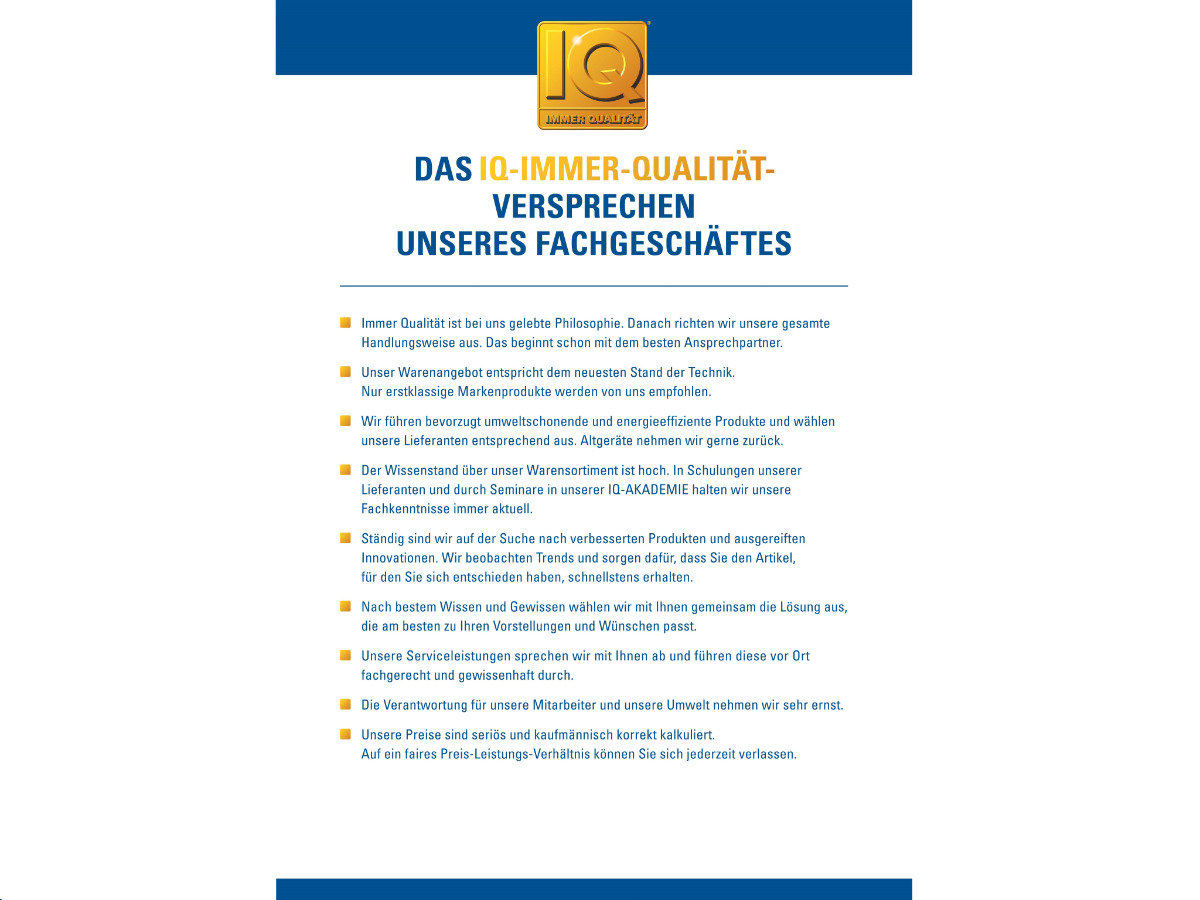 Unser Serviceversprechen an Sie